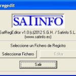 Nueva utilidad de SATINFO SRegedit, para editar el registro de sistema de un disco puesto como esclavo